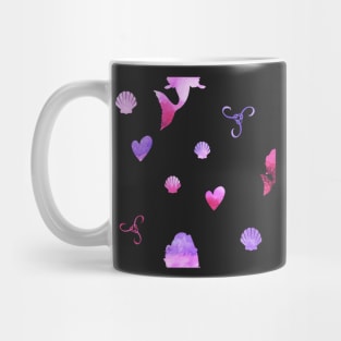 Mermaid Watercolor Pattern Mug